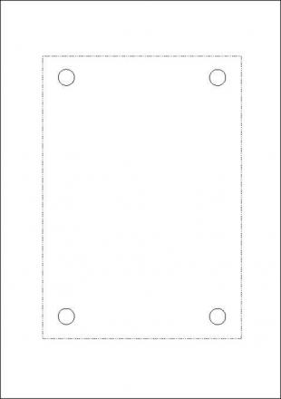 LEER INLET für Türschild V.A5        DIN A5 - 4 Bohrungen